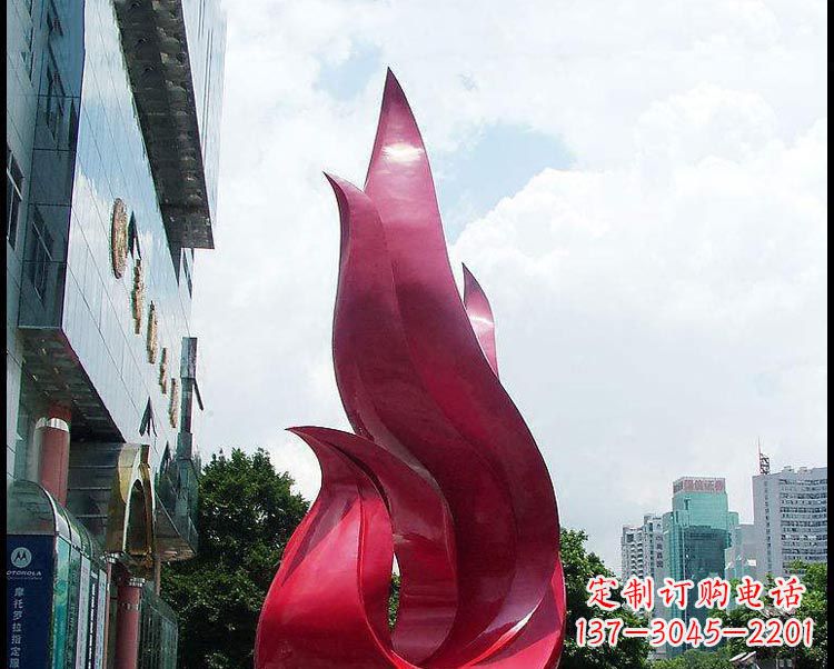 广场不锈钢创意丝带雕塑