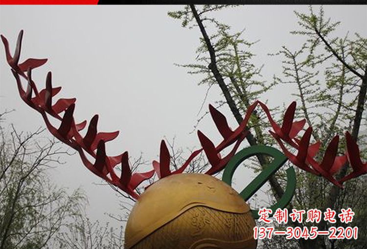 广场不锈钢飞鸽之球景观雕塑