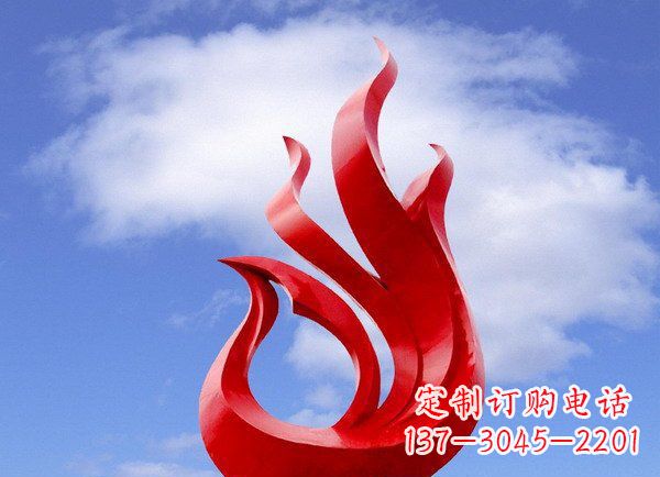 广场不锈钢凤凰雕塑 (2)
