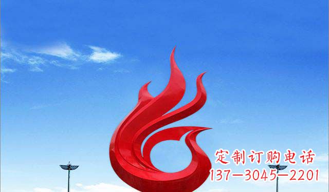 广场不锈钢凤凰雕塑1