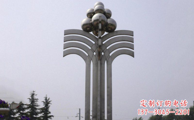 广场不锈钢公园雕塑 (2)
