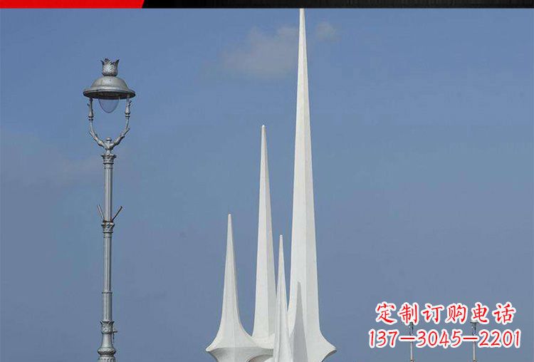 广场不锈钢光明景观雕塑1