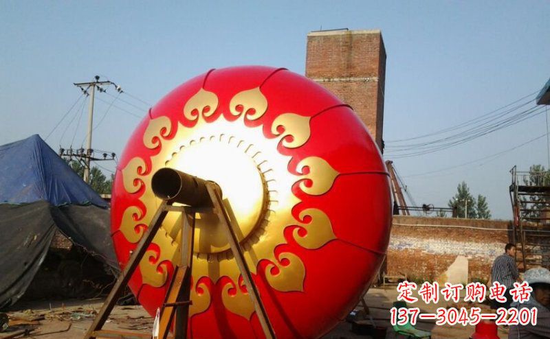 红灯笼雕塑 - 广场/不锈钢/红灯笼 红灯笼雕塑 - 广场/不锈钢/红灯笼