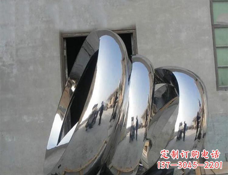 广场不锈钢环形组合景观雕塑