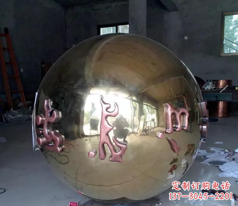 广场不锈钢景观球雕塑