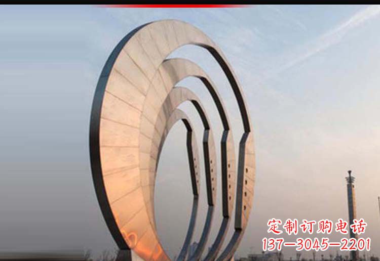广场不锈钢空心抽象雕塑1 广场不锈钢空心抽象雕塑1