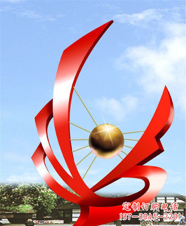 广场不锈钢理想之梦大型雕塑