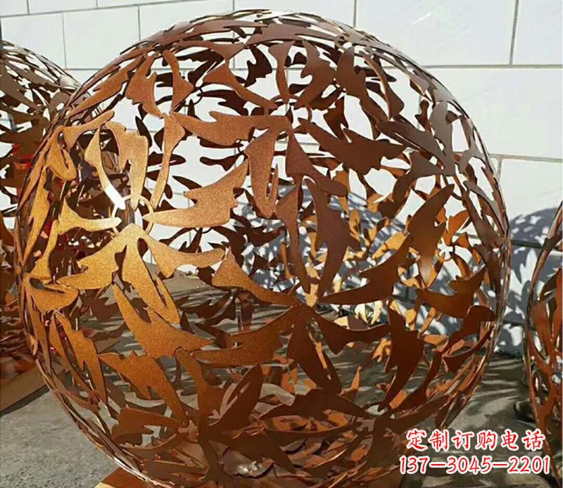 广场不锈钢楼控球景观雕塑