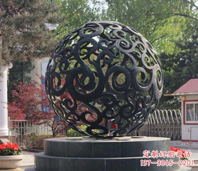 广场不锈钢镂空景观摆件雕塑