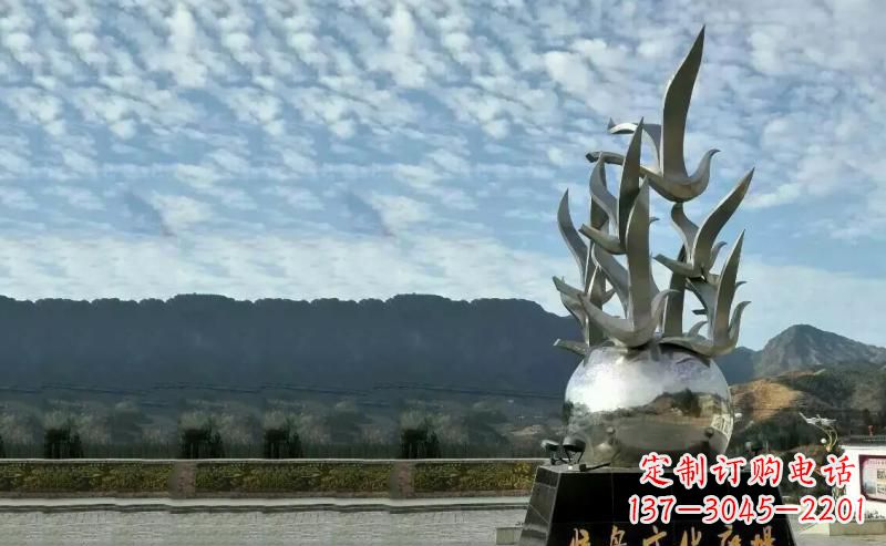 广场不锈钢鸟雕塑
