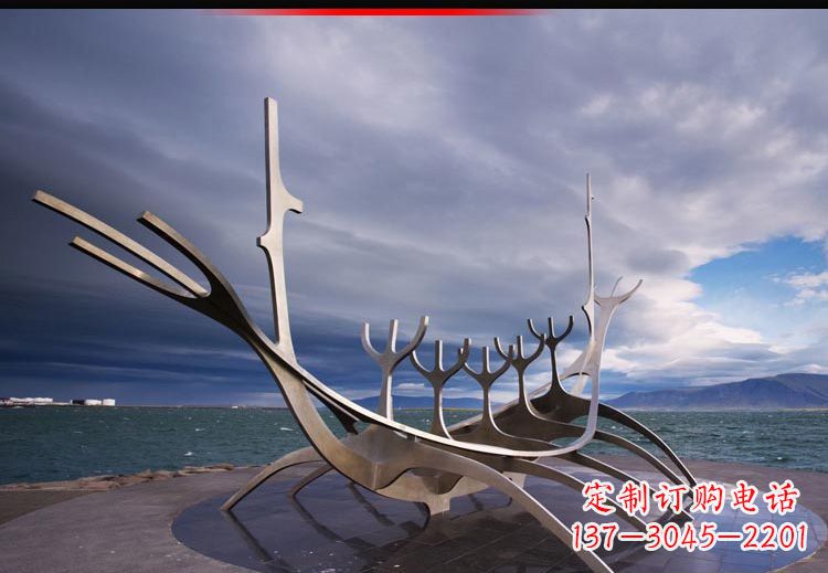 广场不锈钢树枝景观雕塑