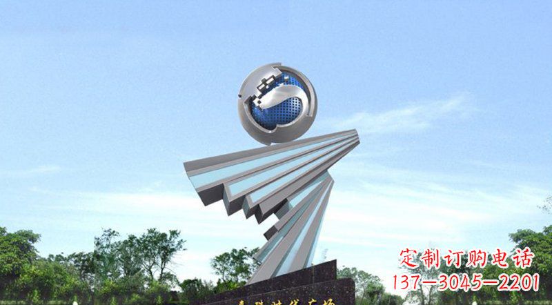 广场不锈钢腾飞大型时代雕塑