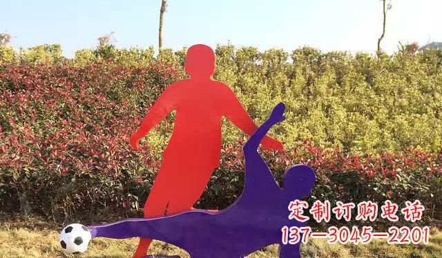 广场不锈钢踢足球运动雕塑 (2) 广场不锈钢踢足球运动雕塑 (2)