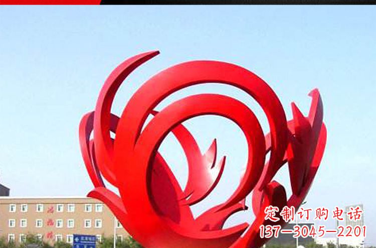 广场不锈钢漩涡景观雕塑