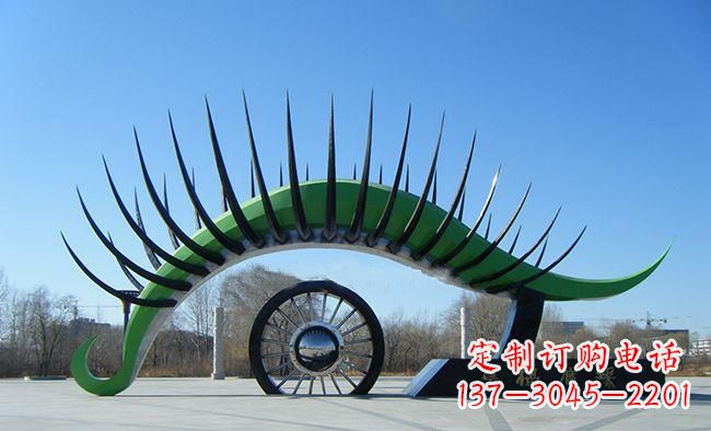 广场不锈钢眼睛景观雕塑