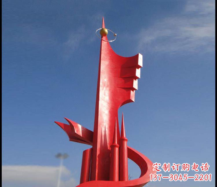 广场不锈钢异形抽象雕塑
