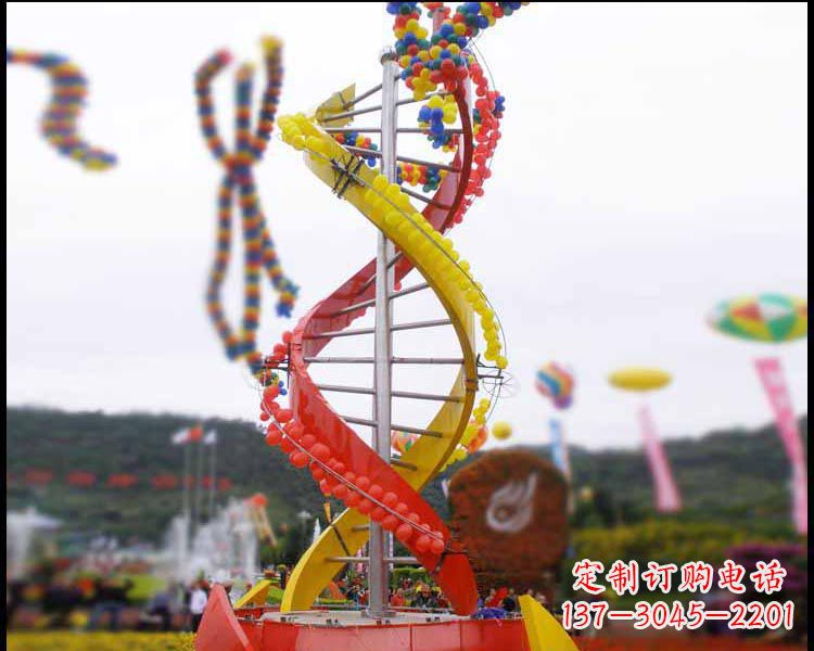 广场彩绘不锈钢景观雕塑