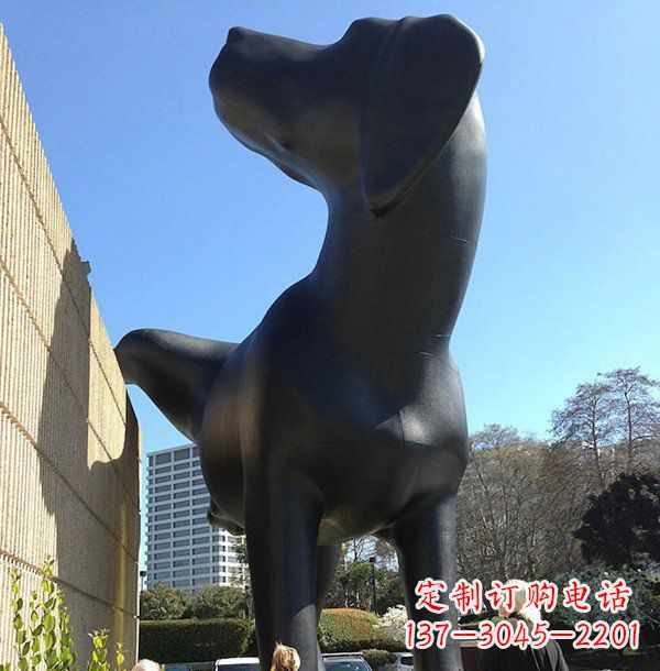 广场大型狗景观铜雕 广场大型狗景观铜雕