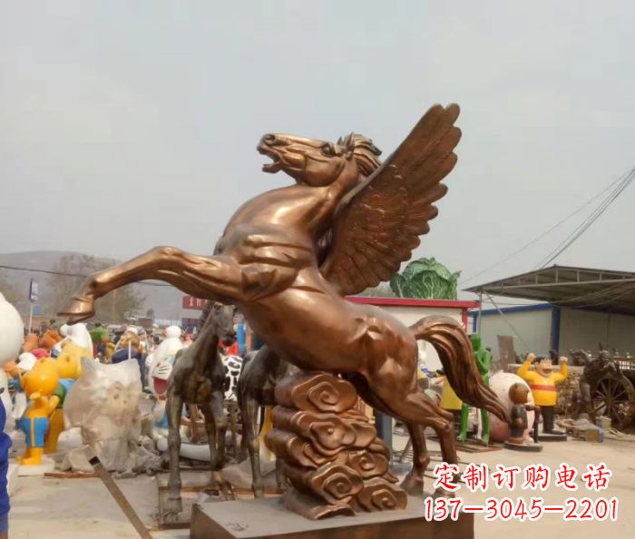 广场飞马铜雕