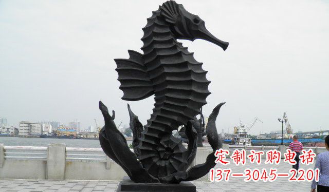 广场海马铜雕