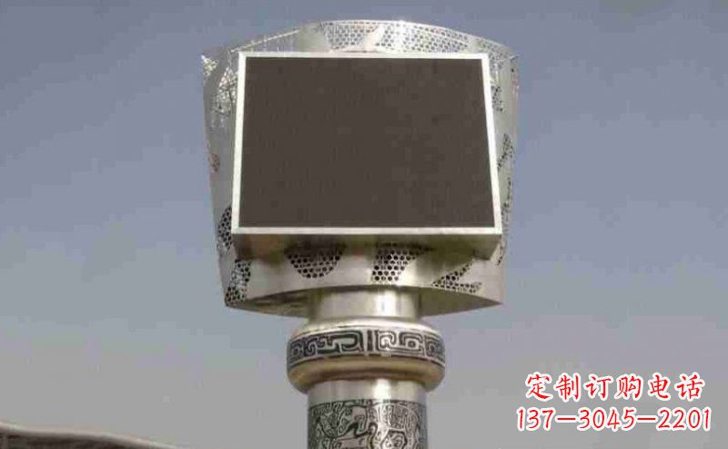 广场火炬不-锈-钢-雕-塑-_2