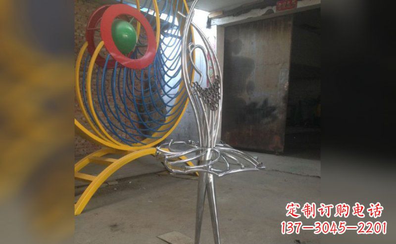 广场景观不锈钢跳舞雕塑