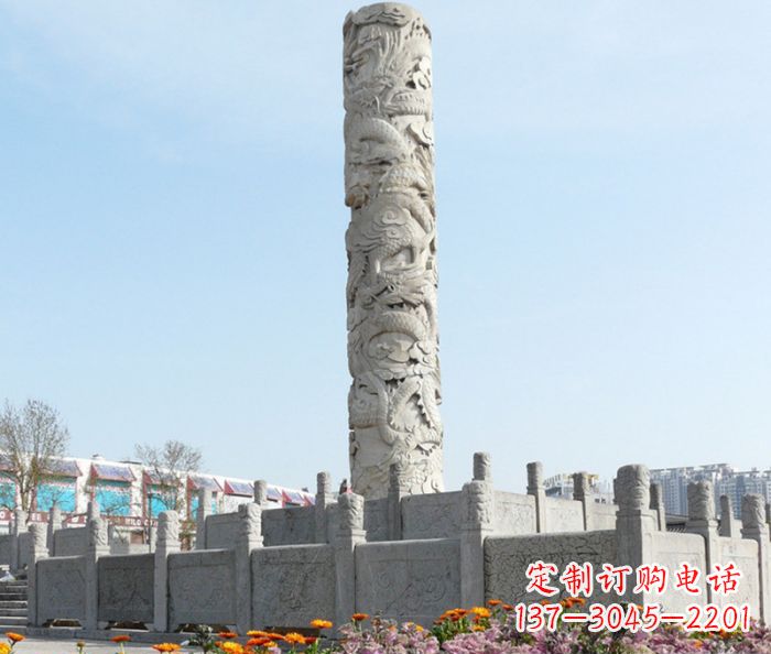 龙柱雕塑 - 广场/景观/大理石/龙柱/石雕 龙柱雕塑 - 广场/景观/大理石/龙柱/石雕