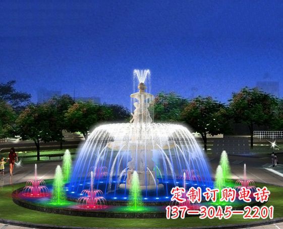 广场景观大型喷泉石雕 (2)