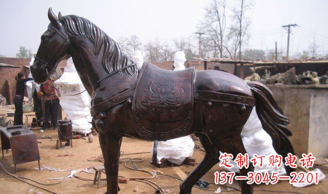 广场骏马小马动物铜雕