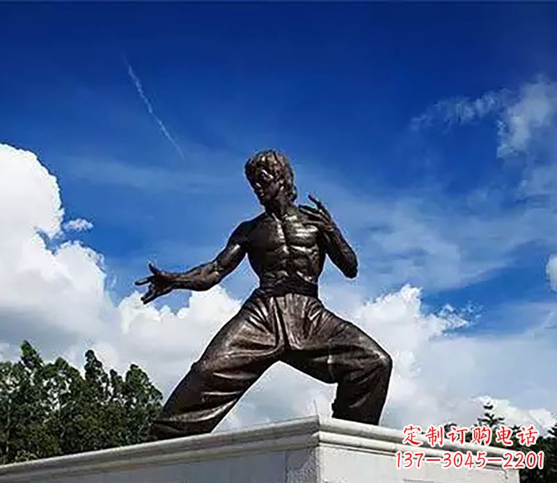 李小龙雕塑 - 广场/李小龙/铜雕