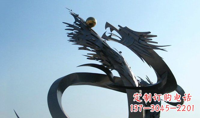 广场龙不-锈-钢-雕-塑-