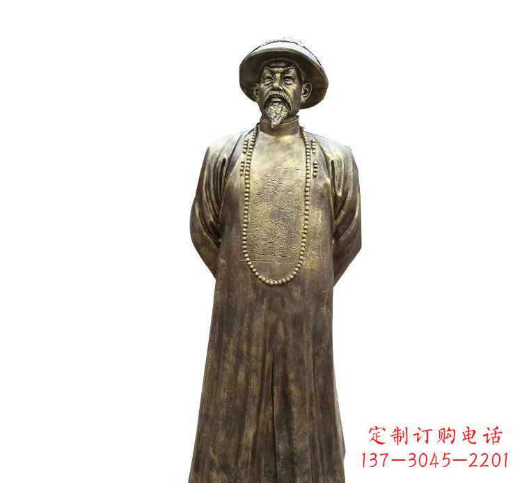 广场林则徐铜雕