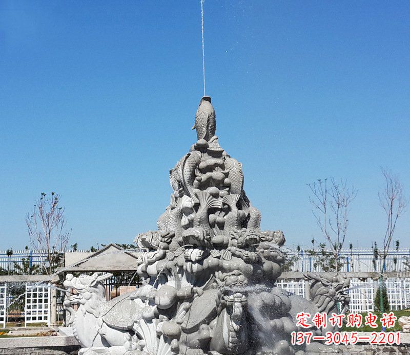 广场龙龟喷泉石雕