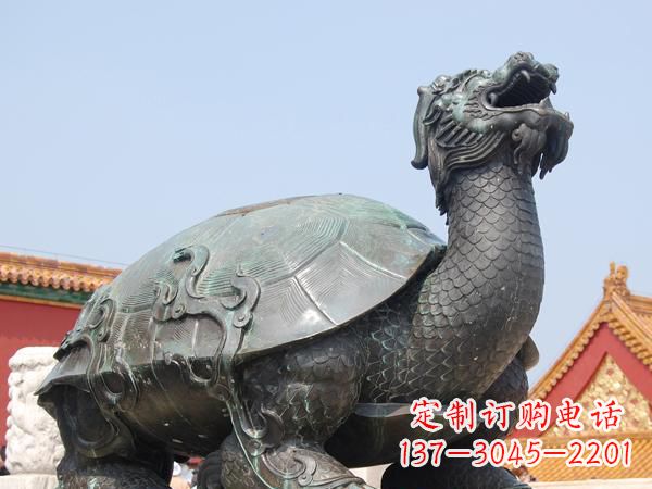 广场龙龟铜雕222