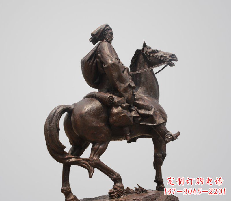 广场欧式骑马人景观铜雕