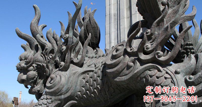 广场麒麟古代神兽铜雕