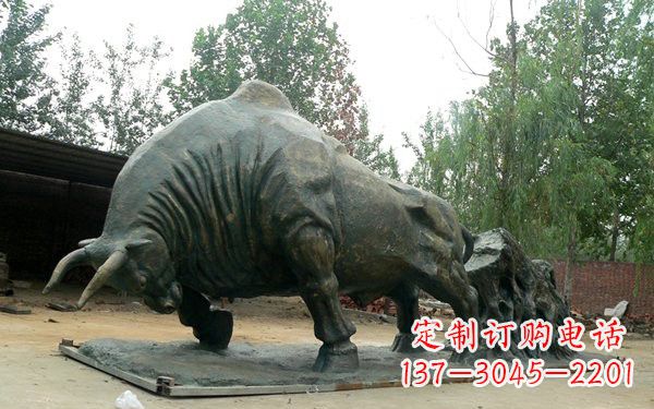 广场企业拓荒牛铜雕 广场企业拓荒牛铜雕