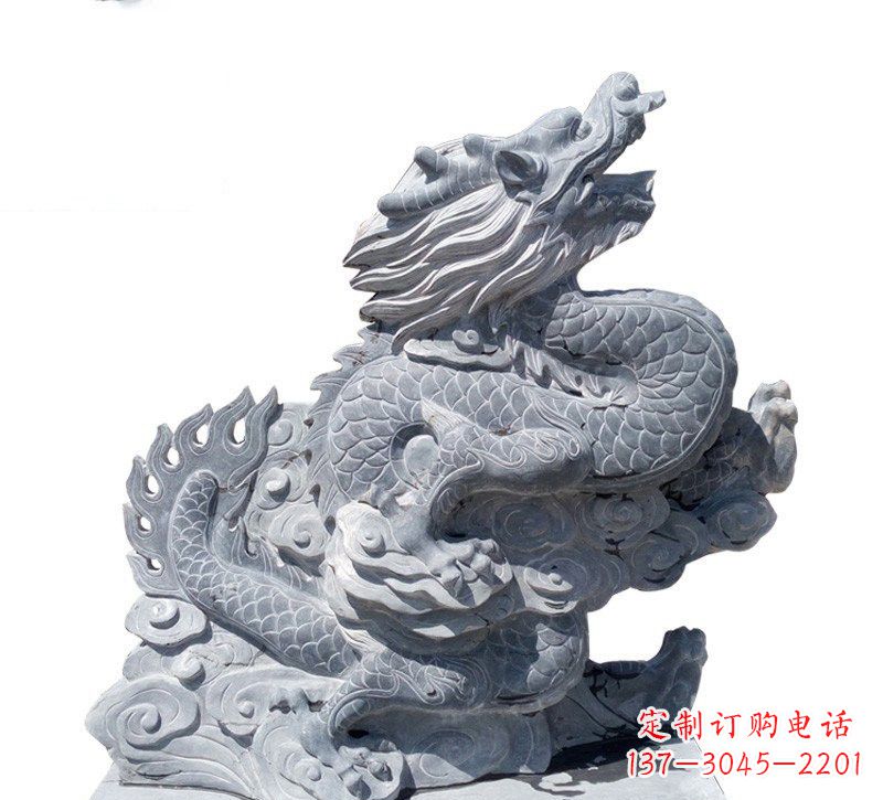广场青石中国龙雕塑