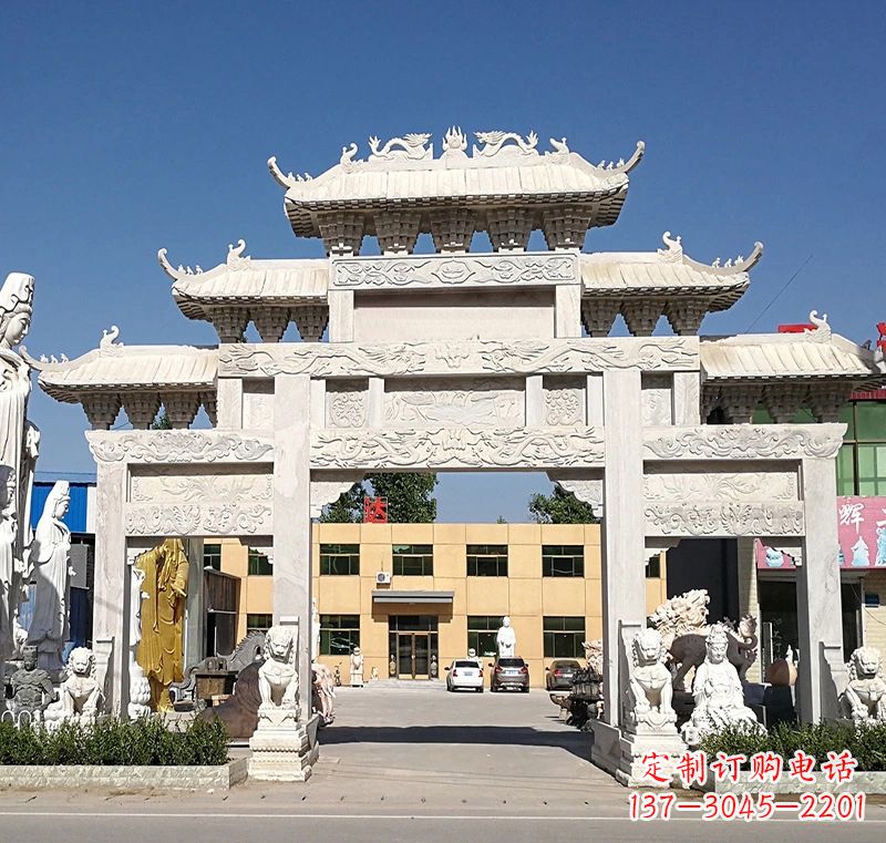 广场石雕牌坊 广场石雕牌坊