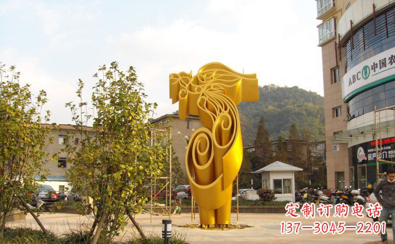 广场铜抽象铜雕