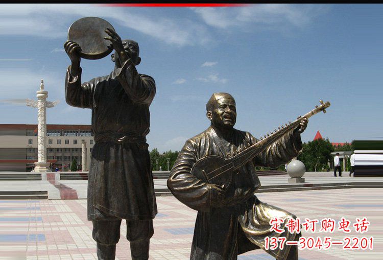 广场铜雕唱歌人物雕塑 广场铜雕唱歌人物雕塑