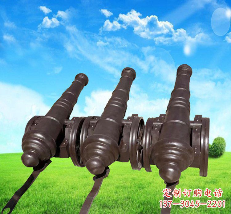 广场铜雕大炮景观摆件