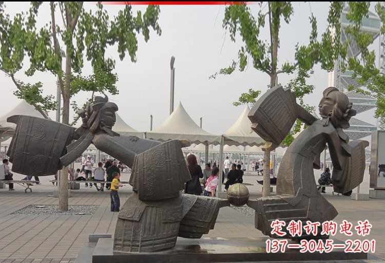广场铜雕跳舞美女人物雕塑