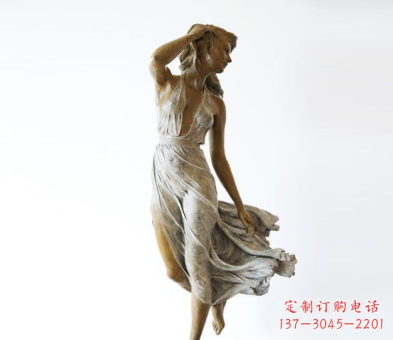 广场/铜雕/西方/美女/甩头/人物-广场铜雕西方美女甩头人物雕塑 广场/铜雕/西方/美女/甩头/人物-广场铜雕西方美女甩头人物雕塑