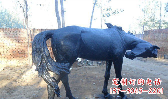 广场铜马动物铜雕