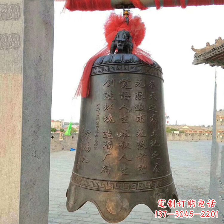 广场铜钟雕塑
