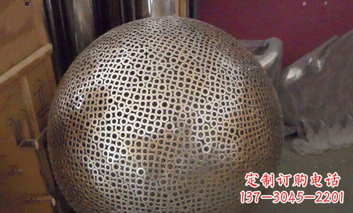 广场圆球不-锈-钢-雕-塑- (2)