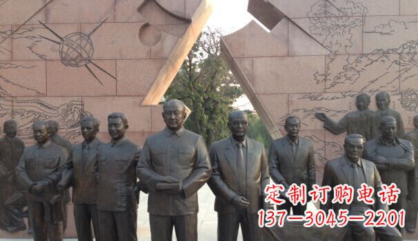广场铸铜名人人物铜雕