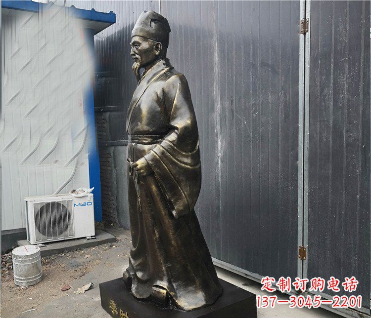 广场铸铜李时珍医学者雕塑