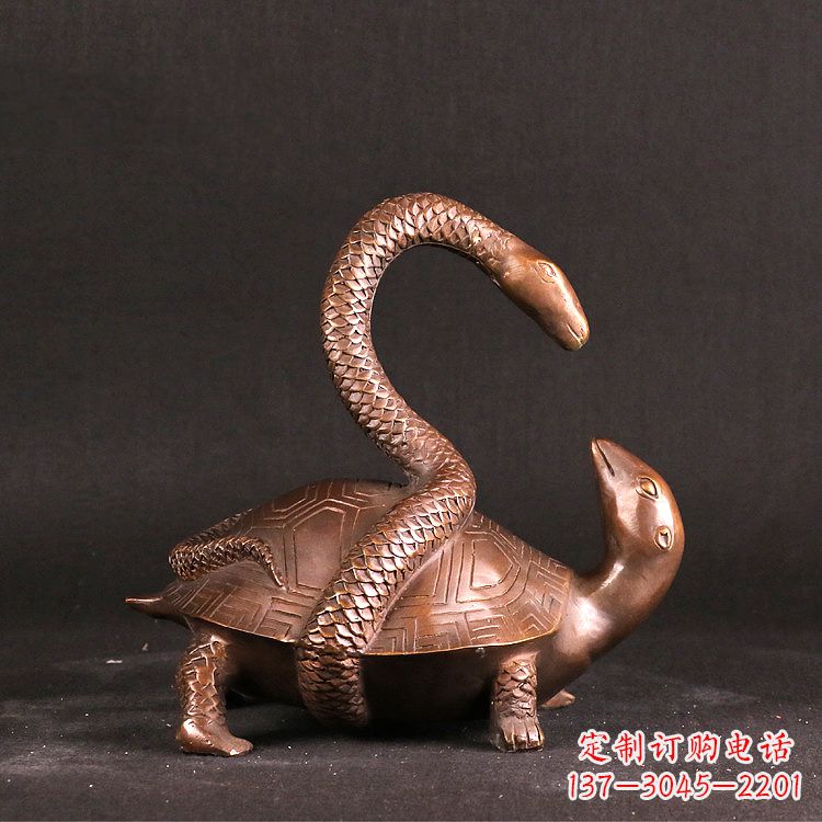 龟蛇玄武铸铜雕塑摆件
